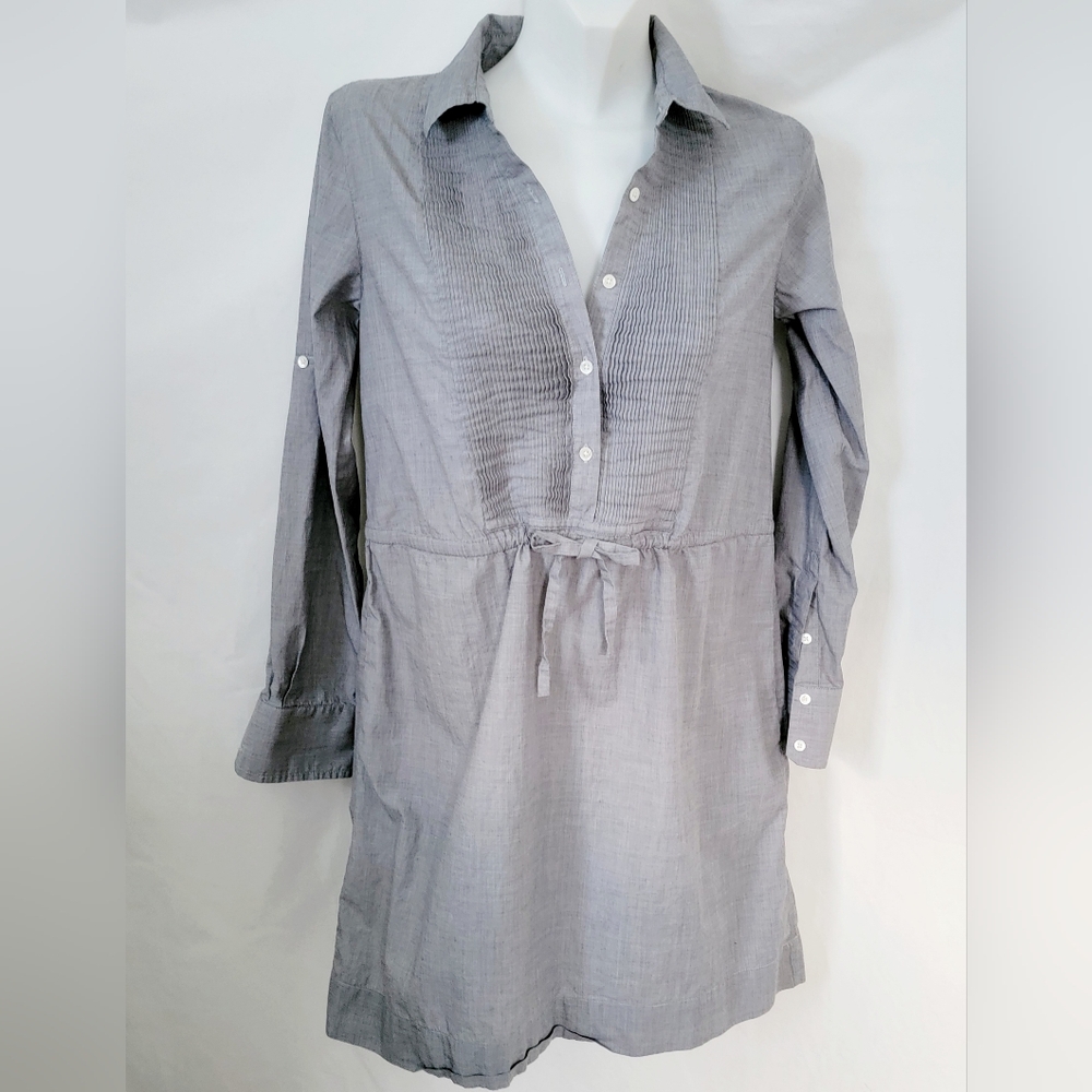 J Crew Gray 100% Cotton Dress